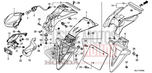 FEU ARRIERE NC750DE de 2014